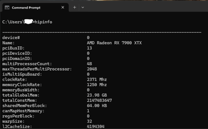 Hipinfo Output